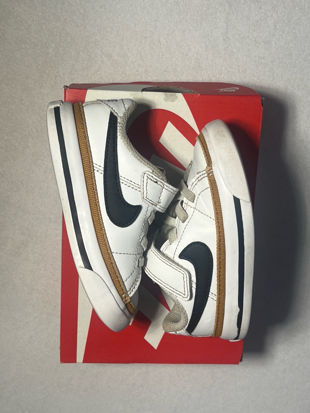 Nike Court Legacy Toddler White Desert Ochre DA5382-102 Size 6C W/ Box